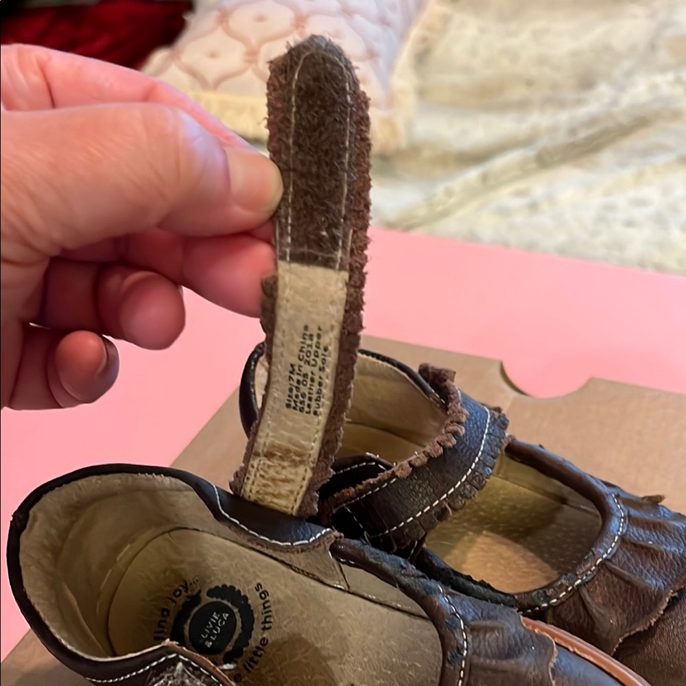 Livie & Luca Brown Dress Shoes with Strap and Perforations - Picture 5 of 6